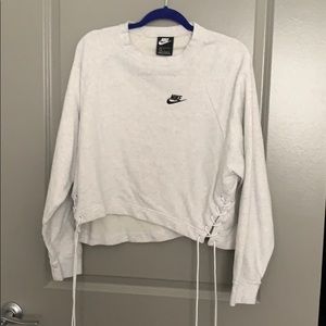 Nike Side Tie Cropped Hoodie